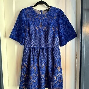 BCBGMaxAzria Royal Blue Lace Dress